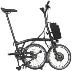 Brompton C Line Explore High Handlebar Electric Folding Bike - 16" Wheel -Carrera Store 167147b
