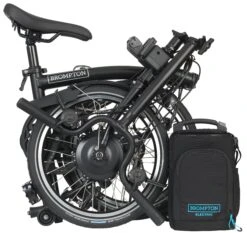 Brompton C Line Explore High Handlebar Electric Folding Bike - 16" Wheel -Carrera Store 167147c