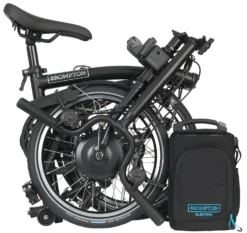 Brompton C Line Explore High Handlebar Electric Folding Bike - 16" Wheel -Carrera Store 167147c scaled