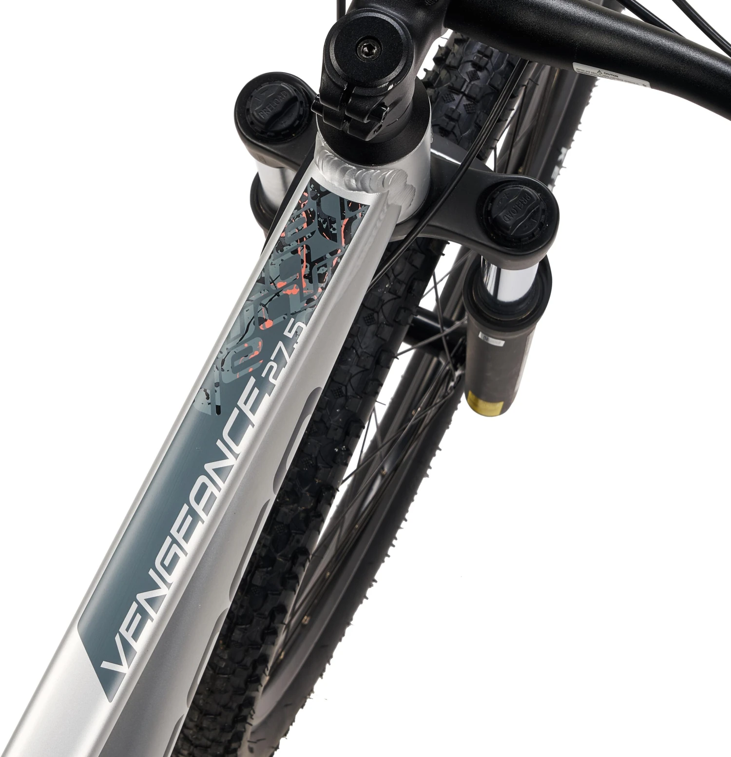 Carrera Vengeance Womens Mountain Bike - Silver - S, M, L Frames 7 Carrera Vengeance Womens Mountain Bike - Silver - S, M, L Frames - Image 7