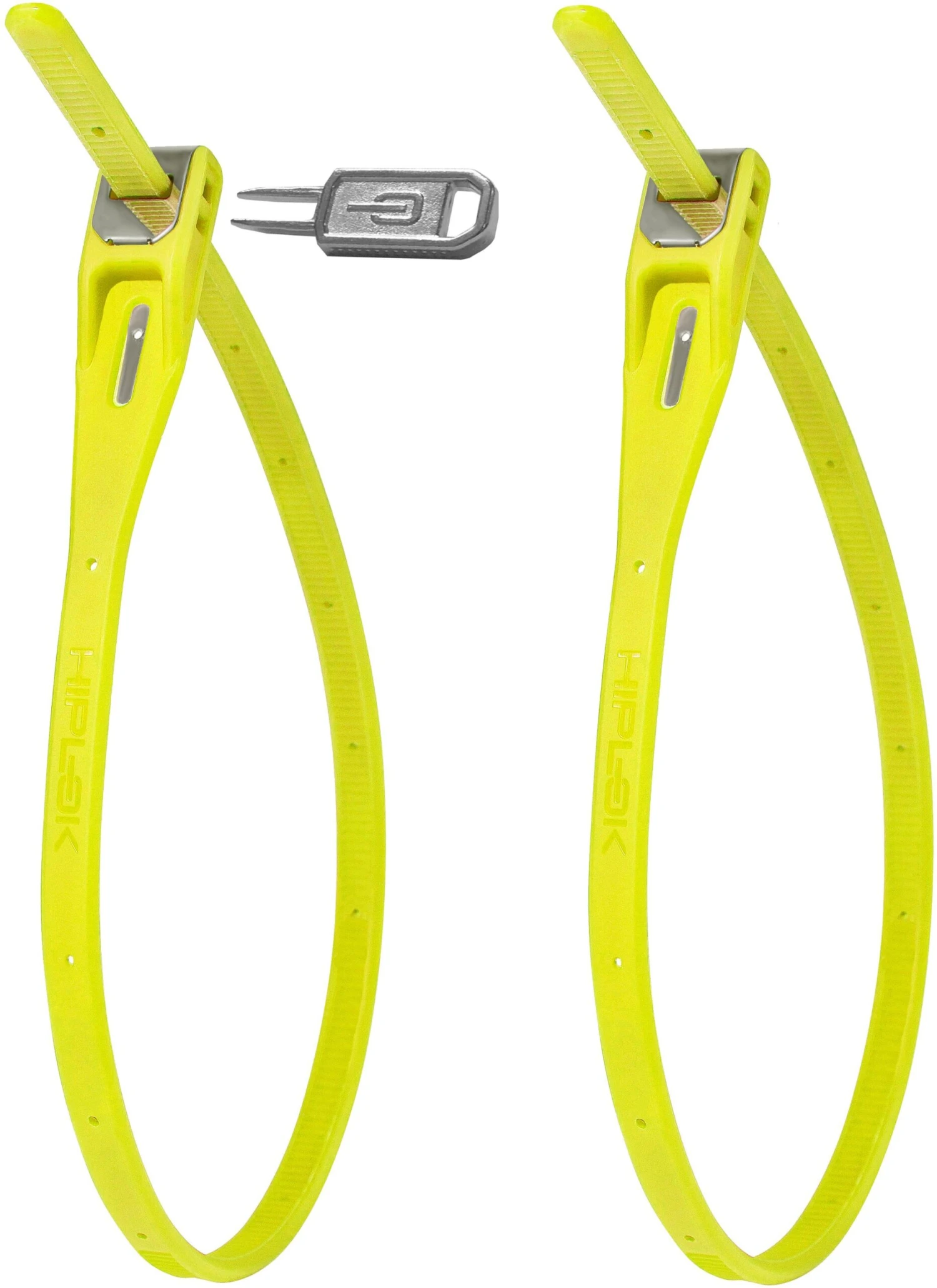 HipLok Z-Lok Armoured Reuseable Tie2 Pack - Lime 1 HipLok Z-Lok Armoured Reuseable Tie2 Pack - Lime