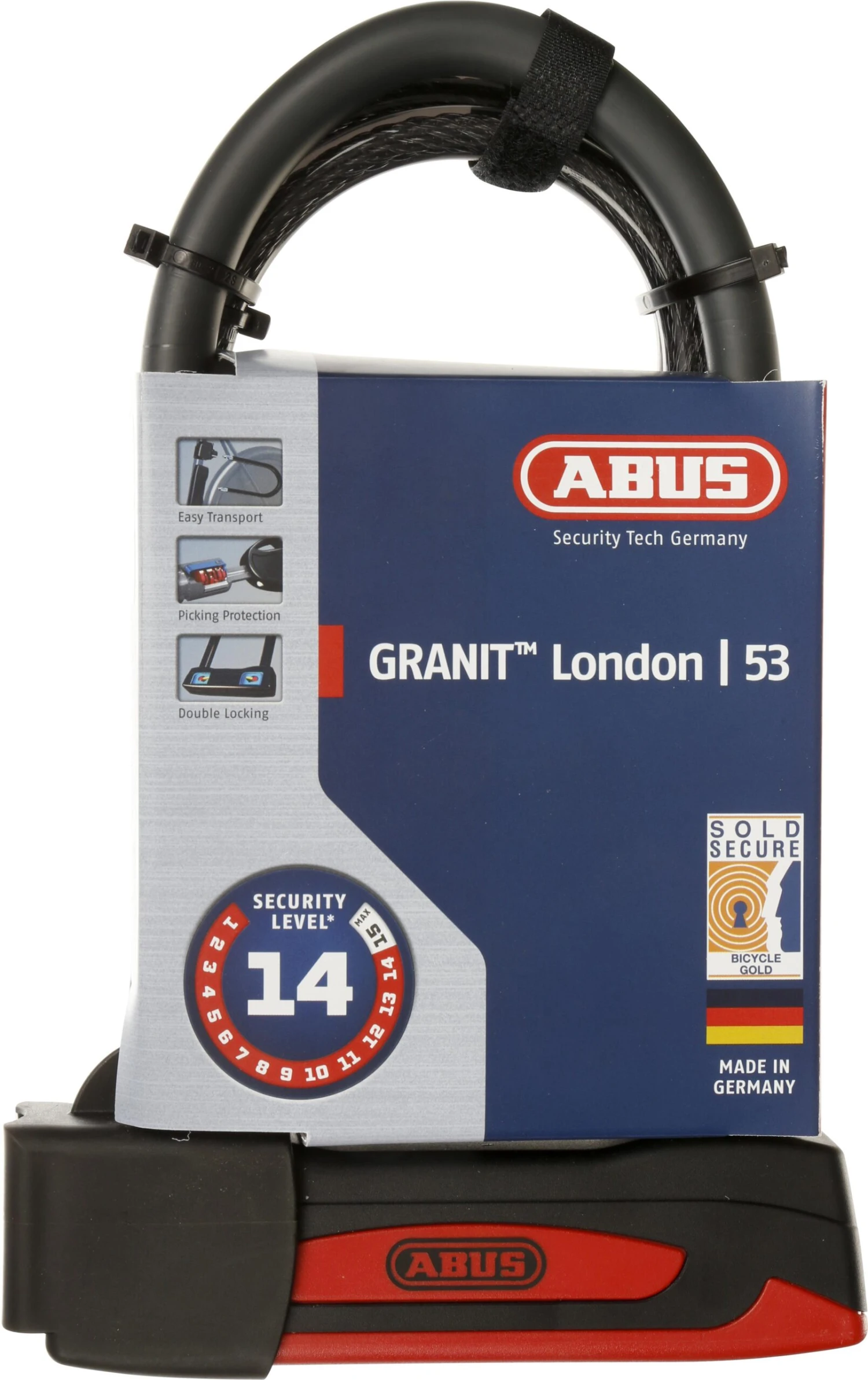 Abus Granit 53 D-Lock Combo Pack 1 Abus Granit 53 D-Lock Combo Pack