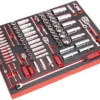 Sealey 91pc 1/4" 3/8" & 1/2" Sq Socket Set Tool Tray