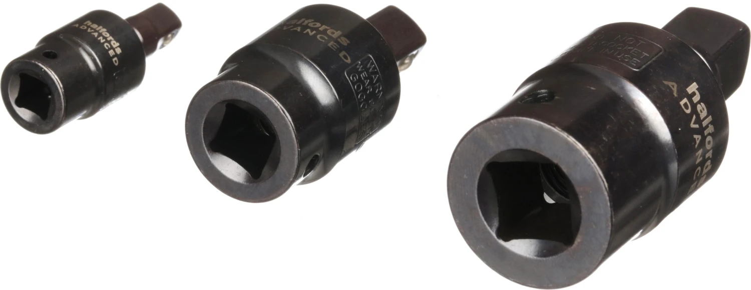 Halfords Advanced Pinless Universal Joint 1/2", 3/8β, 1/4" Drive 1 Halfords Advanced Pinless Universal Joint 1/2", 3/8β, 1/4" Drive