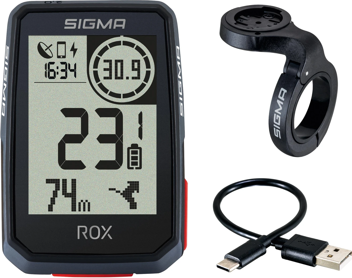 Sigma ROX 2.0 GPS Cycle Computer With Top Mount Set 1 Sigma ROX 2.0 GPS Cycle Computer With Top Mount Set