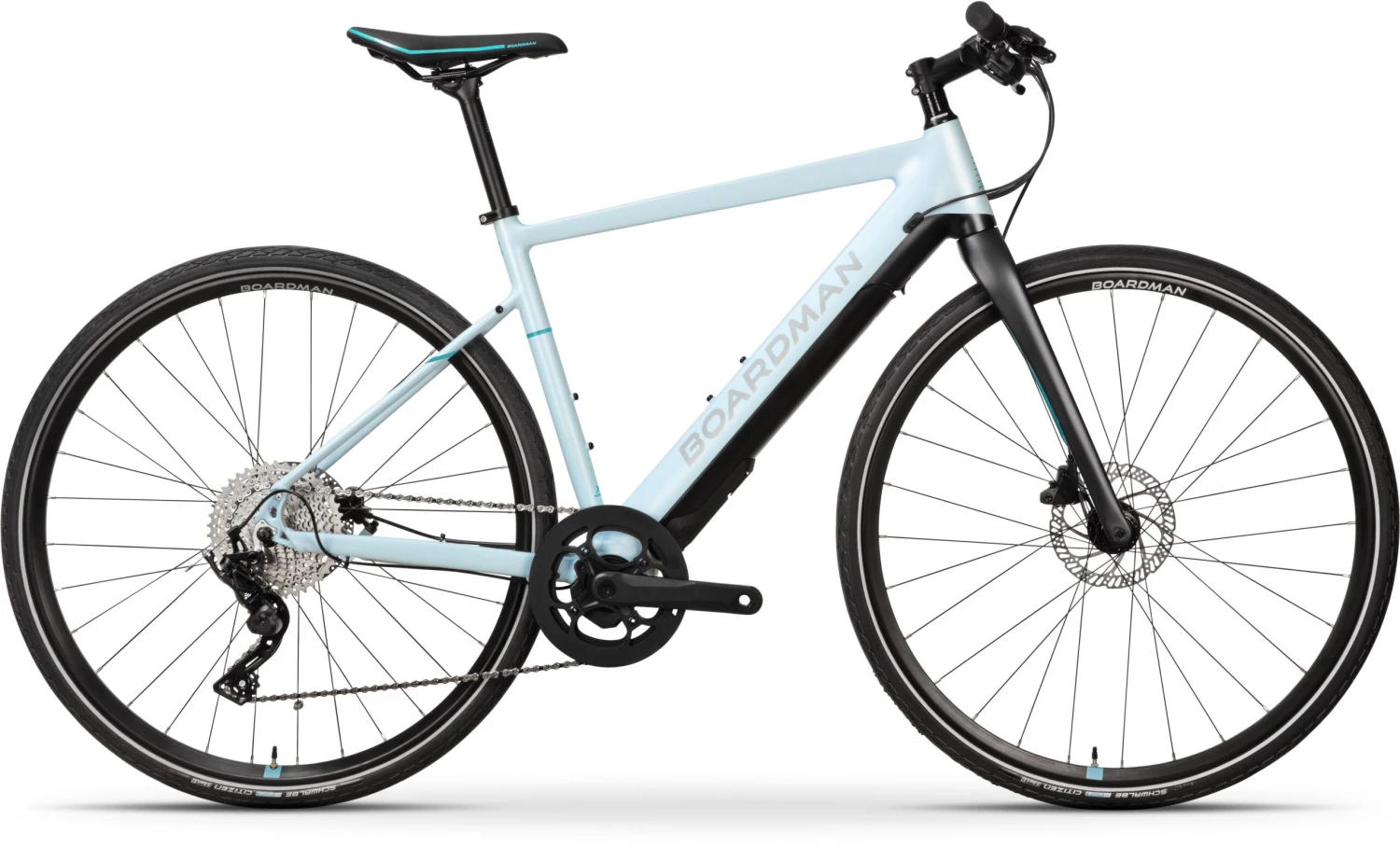 Boardman HYB 8.9E Womens Microshift Hybrid Electric Bike - 45cm, 48cm Frames 1 Boardman HYB 8.9E Womens Microshift Hybrid Electric Bike - 45cm, 48cm Frames
