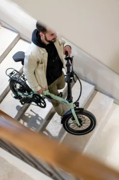 Eovolt Morning Electric Folding Bike - Onyx Black - 16" Wheel -Carrera Store 797406d