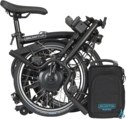 Brompton C Line Explore Mid Handlebar Electric Folding Bike - 16" Wheel -Carrera Store 848574c